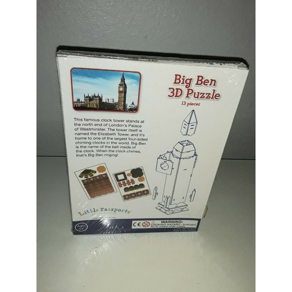 Little Passports A Global Adventure Big Ben 3D Puzzle New - Picture 2 of 2